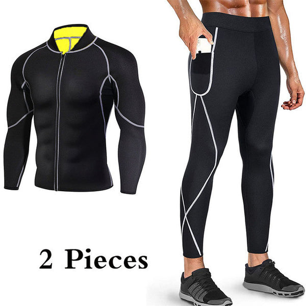 Men's Running Sports Yoga Sauna Fitness Suit