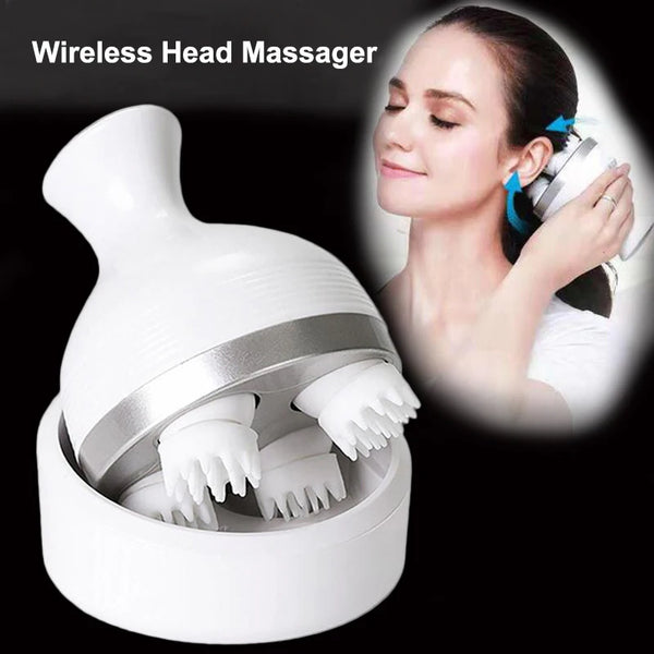 Waterproof Electric Head Massage Wireless Scalp Massager Prevent Hair Loss