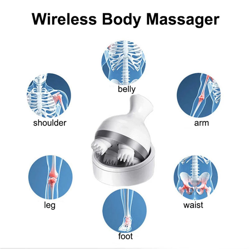Waterproof Electric Head Massage Wireless Scalp Massager Prevent Hair Loss