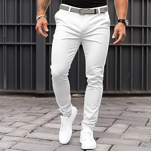 Men's  Business Casual Slim-fitting Trousers