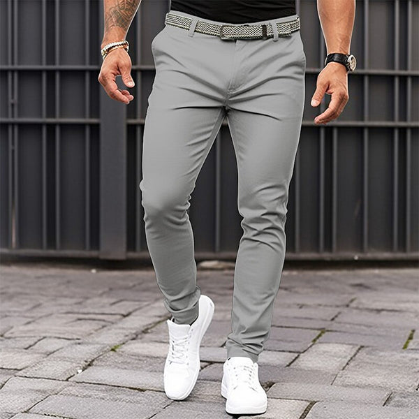 Men's  Business Casual Slim-fitting Trousers